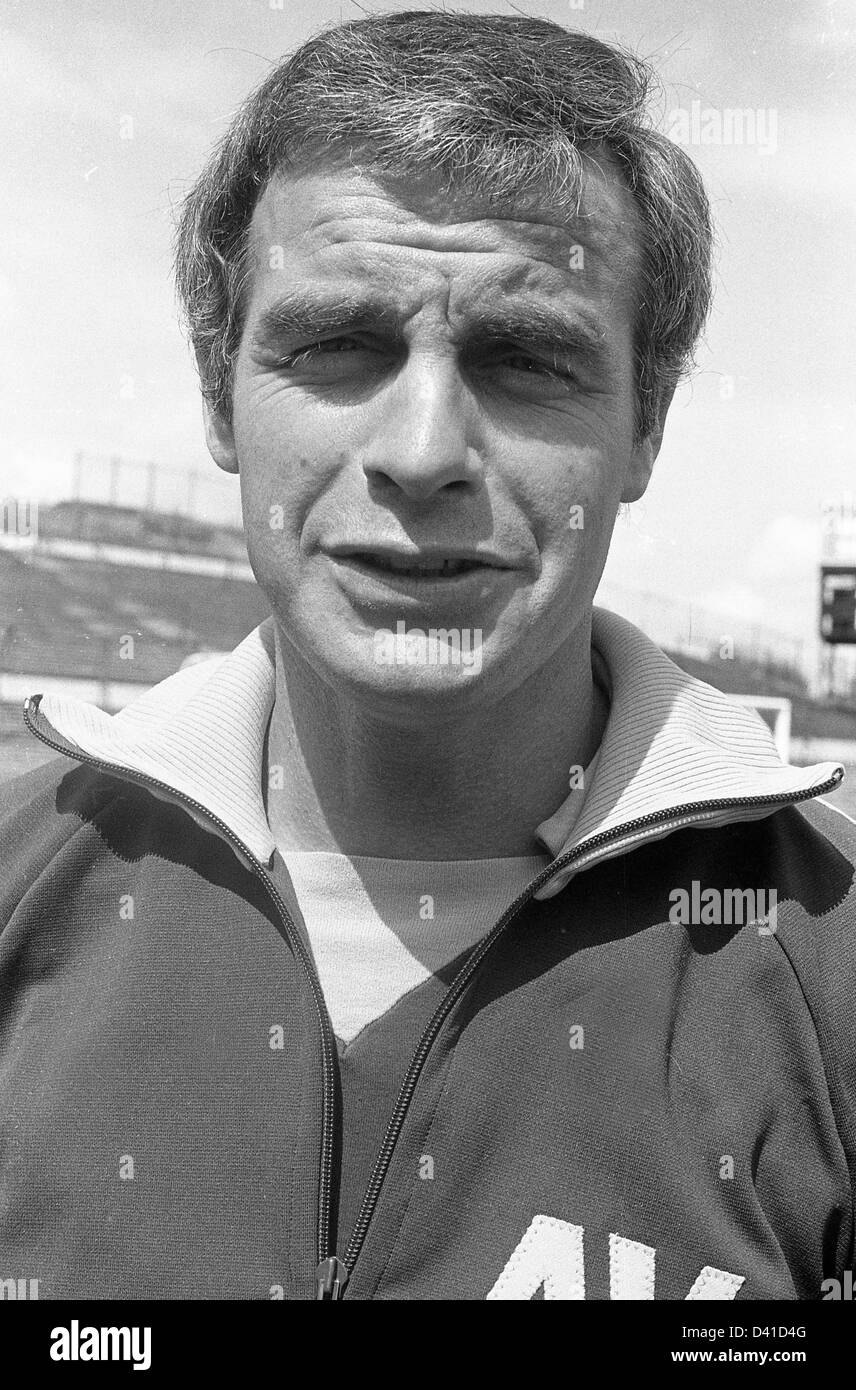 Frank Upton Aston Villa Football coach 1971 Foto Stock