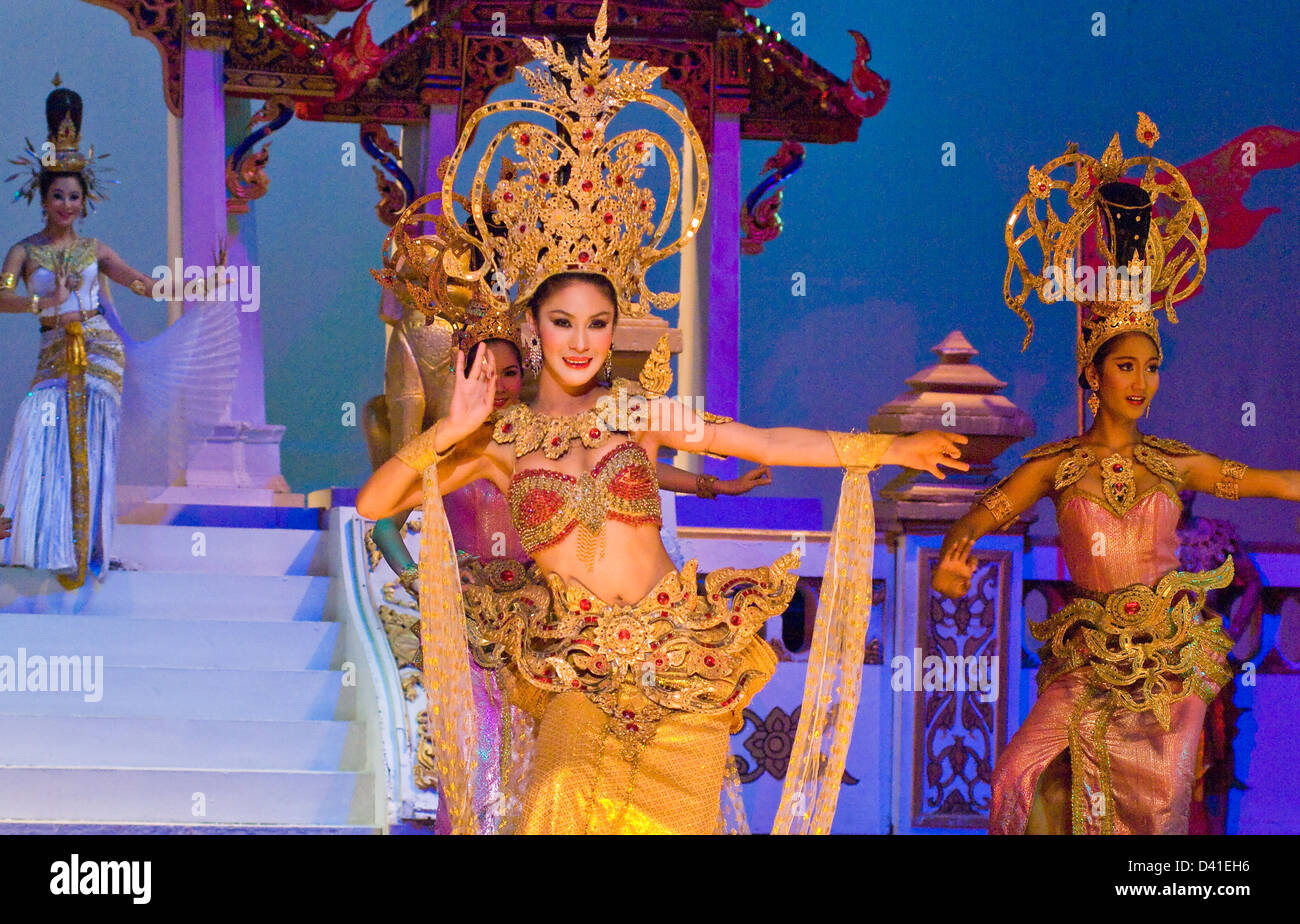 Tiffany originale di Transvestite Cabaret Show, Pattaya, Thailandia Foto Stock