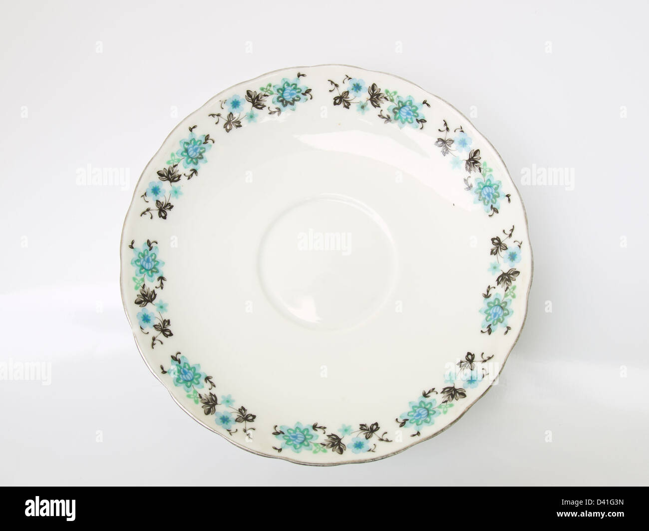 Un floreali cinesi in porcellana tazza di tè Foto Stock