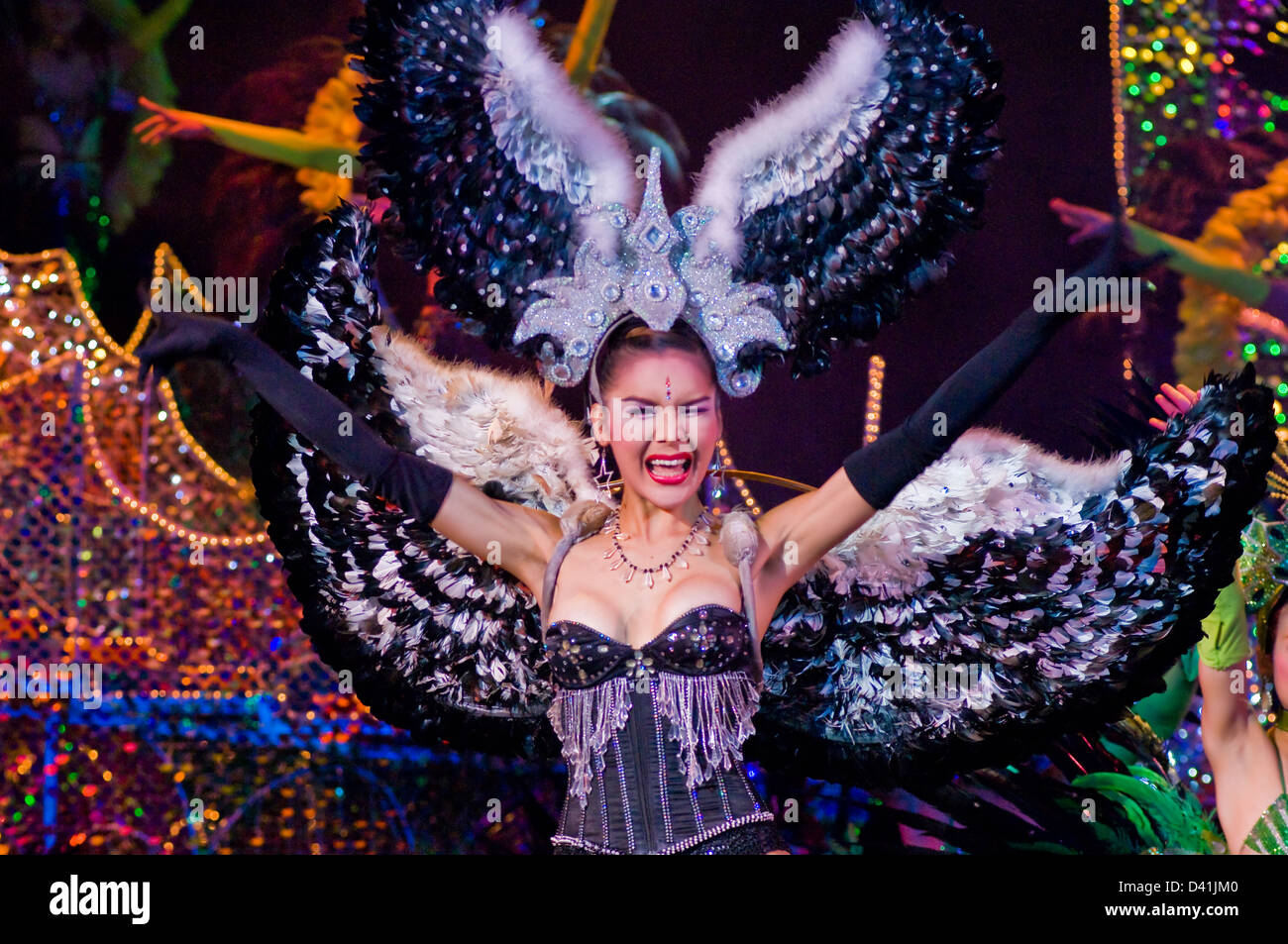Tiffany originale di Transvestite Cabaret Show, Pattaya, Thailandia Foto Stock
