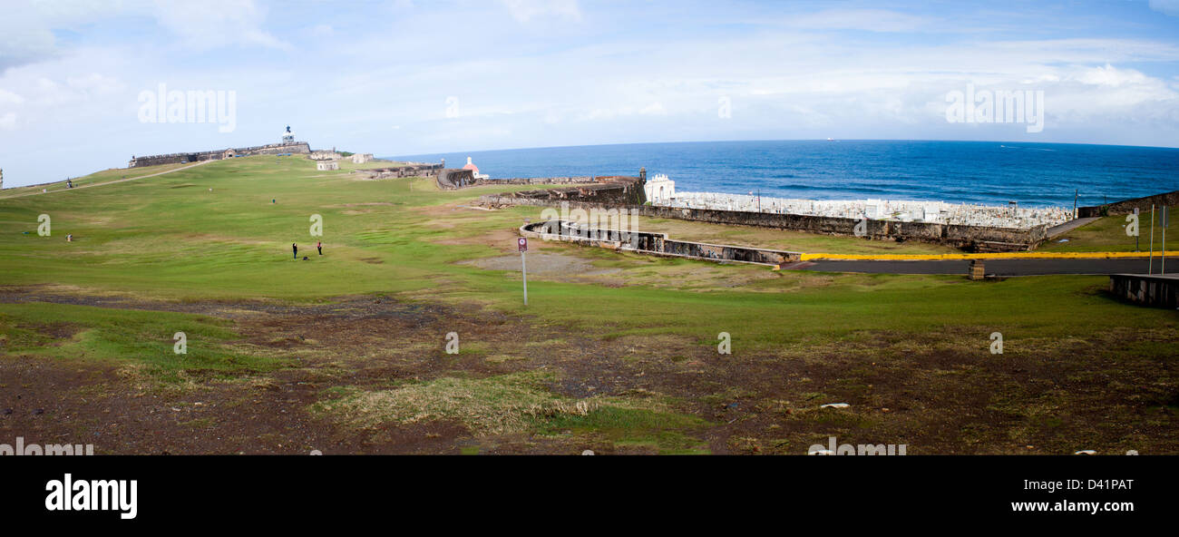 Panorama di la Muralla, San Juan Foto Stock