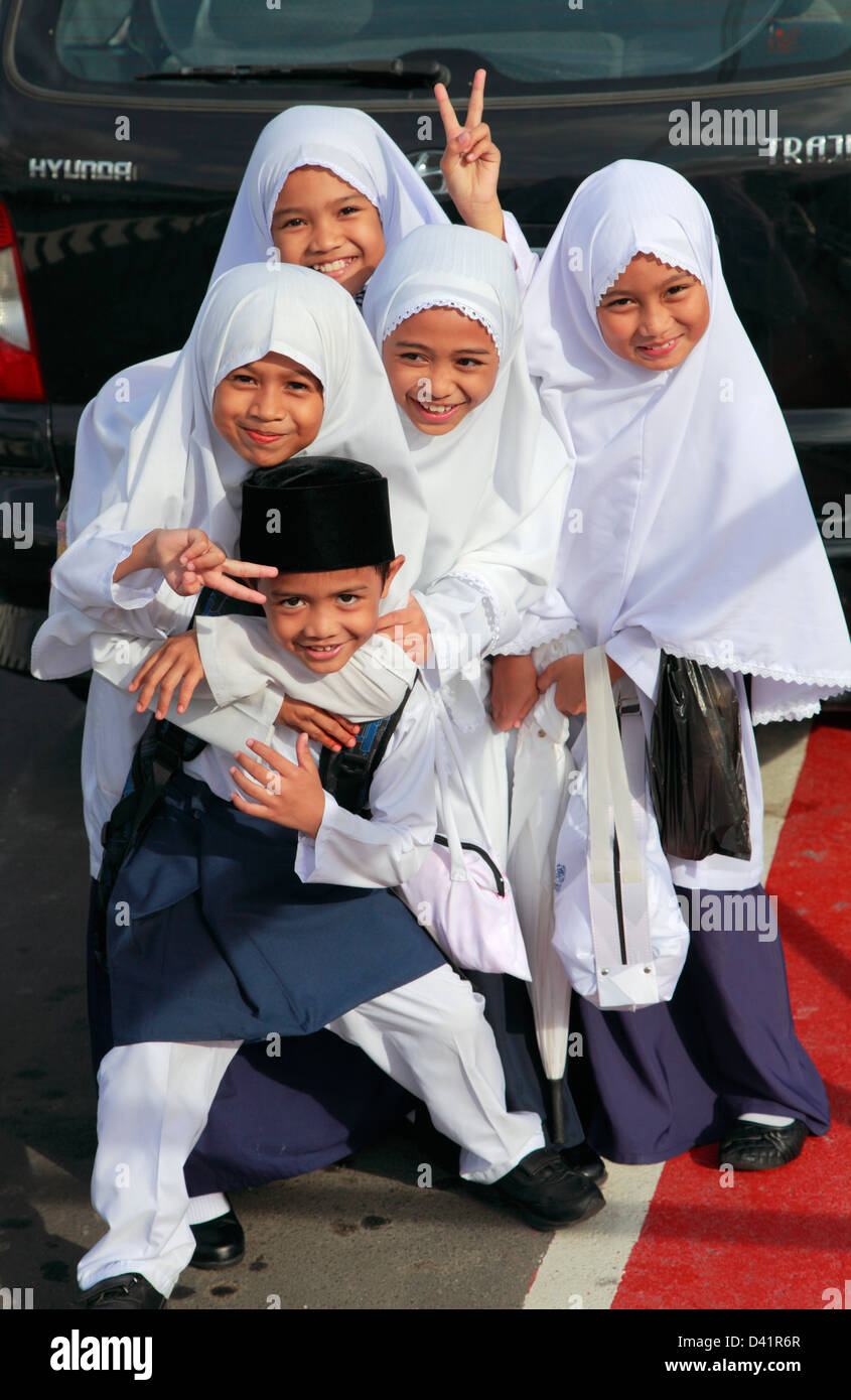 Brunei Bandar Seri Begawan, scolari, Foto Stock