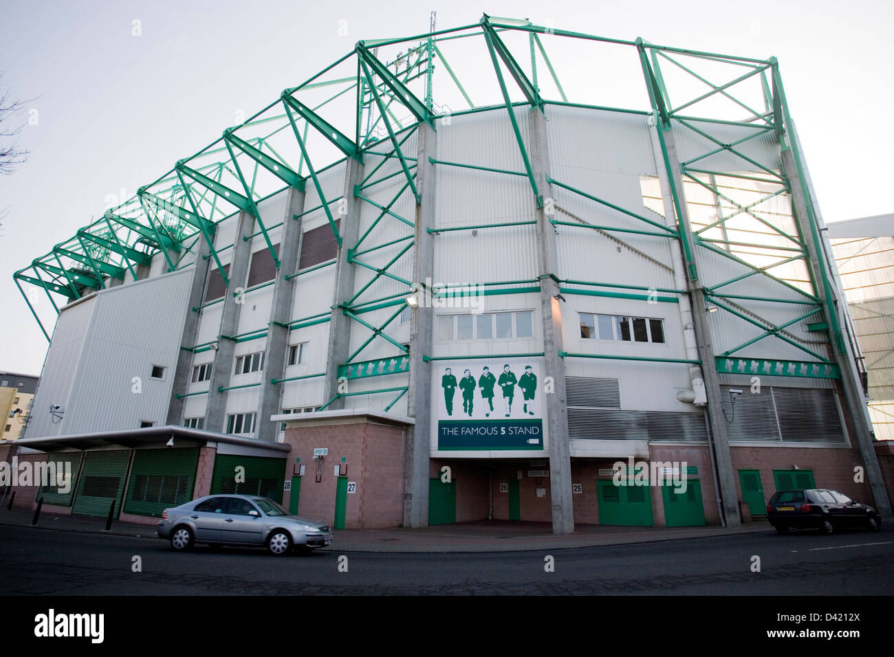 Easter Road Hiberninan FC Football Club Edinburgh Foto Stock