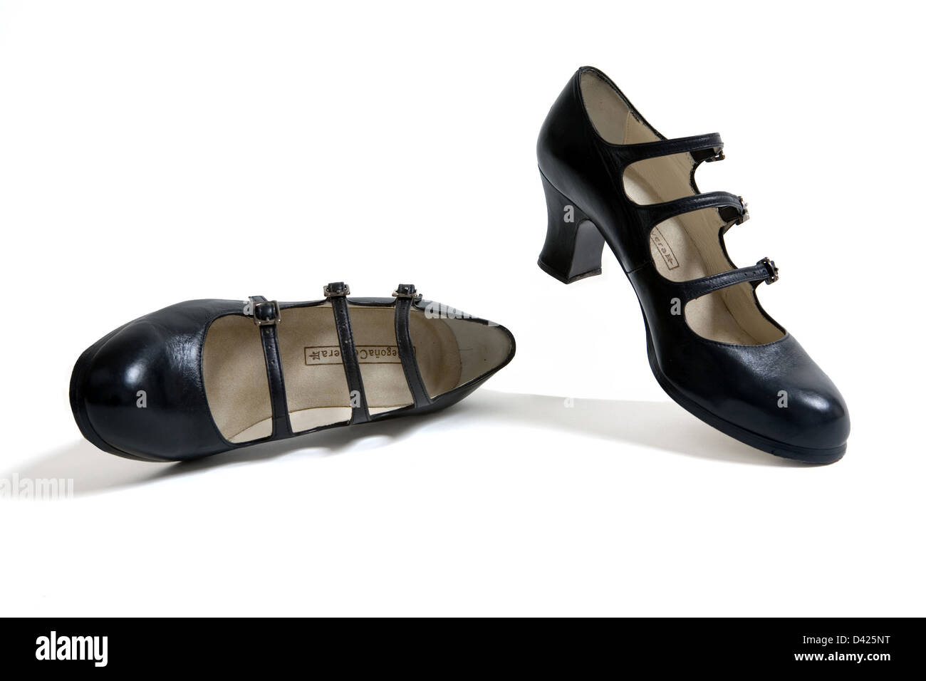 Berlino, Germania, nero scarpe di flamenco Foto Stock