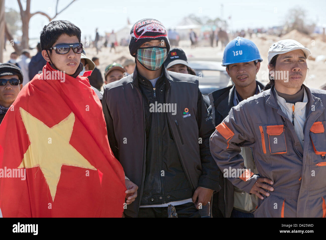 Ben Gardane, Tunisia, i rifugiati a Shousha Refugee Camp Foto Stock