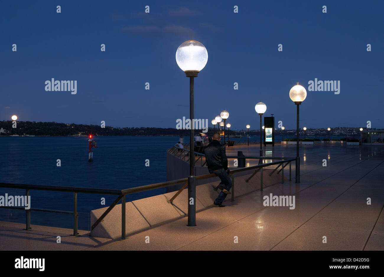 Sydney, Australia, Port Jackson di sera Foto Stock