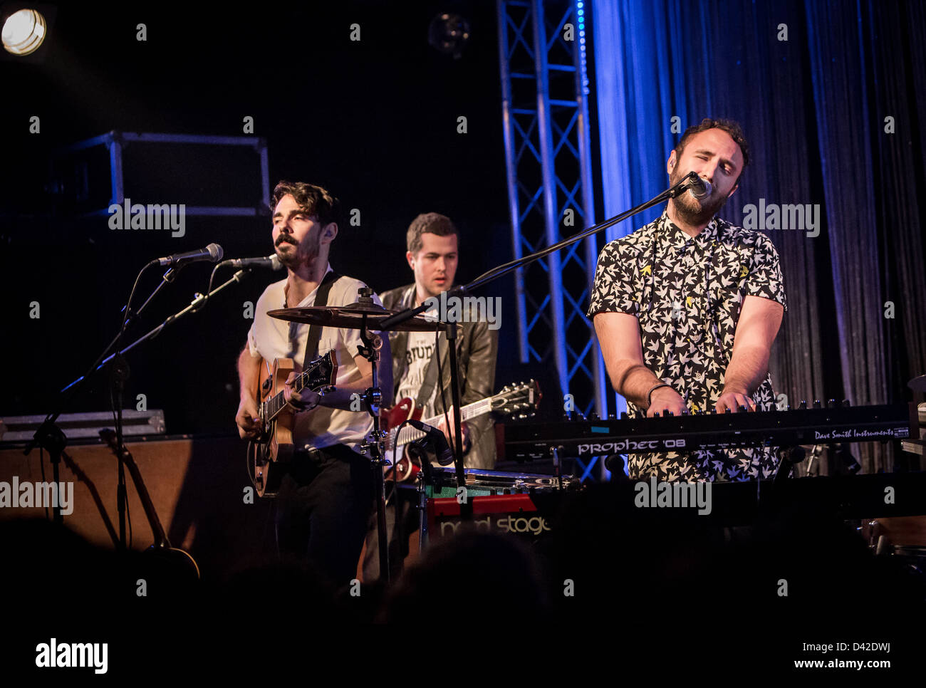 Febbraio 28, 2013 - Le indie rock band locale nativi suona presso il Tunnel Club di Milano, Italia Foto Stock