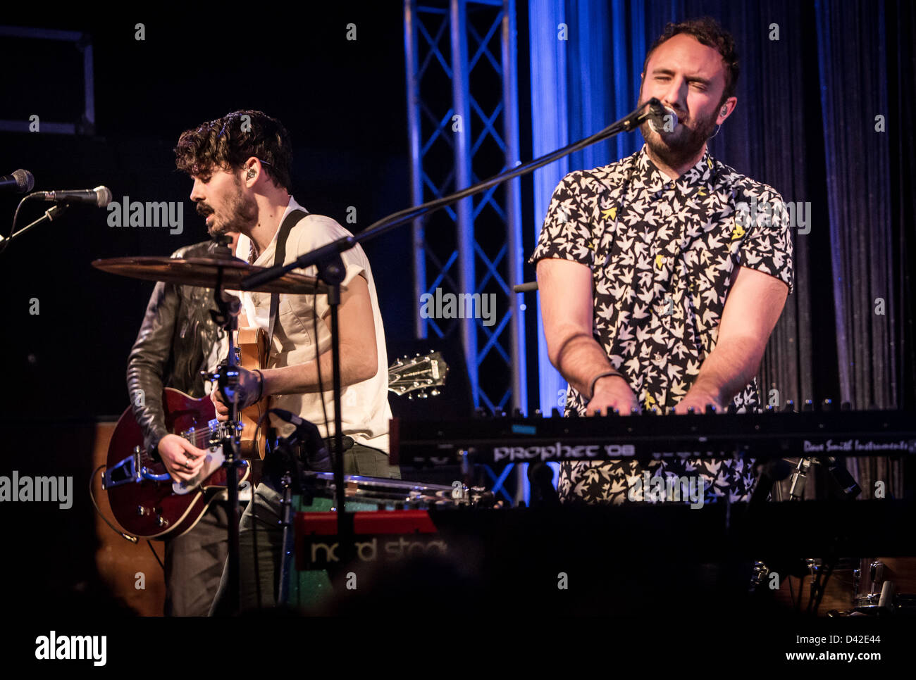 Febbraio 28, 2013 - Le indie rock band locale nativi suona presso il Tunnel Club di Milano, Italia Foto Stock