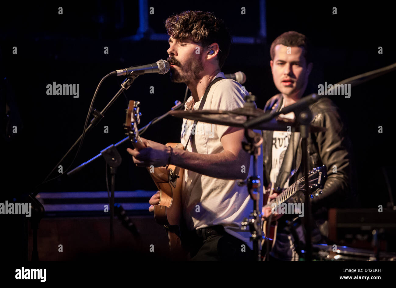 Febbraio 28, 2013 - Le indie rock band locale nativi suona presso il Tunnel Club di Milano, Italia Foto Stock