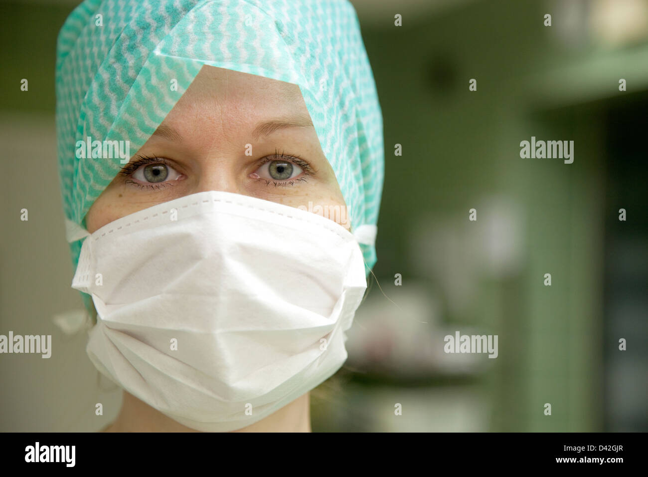 In Germania, un infermiere chirurgico Foto Stock
