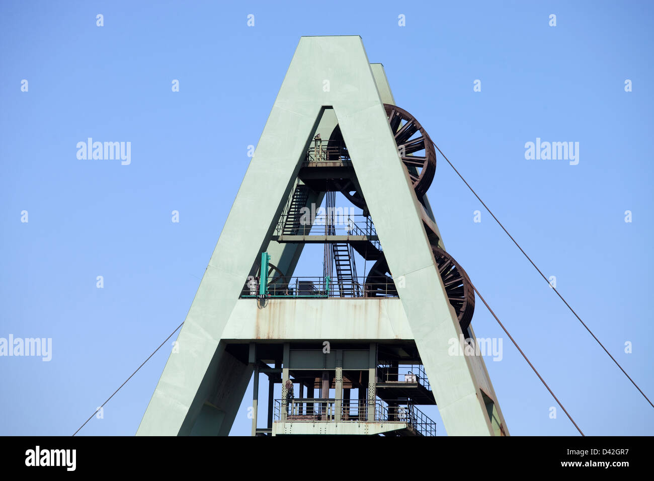 Marl, Germania, Auguste Victoria Mina miniera AV 8 Foto Stock