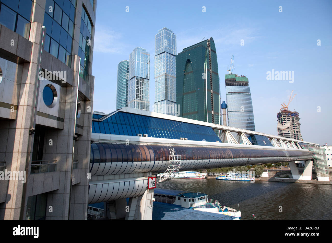 Mosca, Russia, Moscow International Trade Center Moscow-City Foto Stock