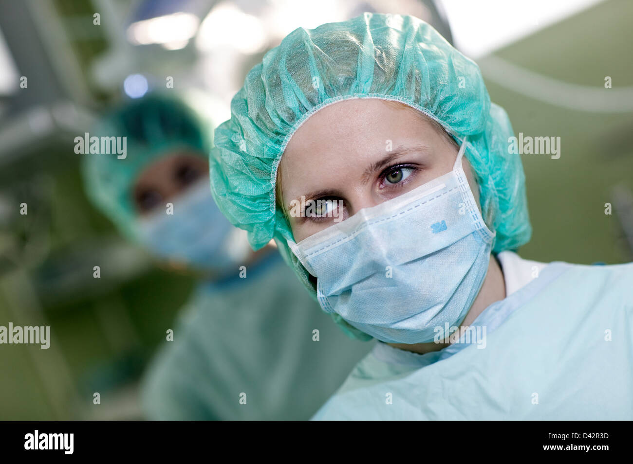 Plovdiv, Bulgaria, Ritratto di un assistente chirurgico Foto Stock