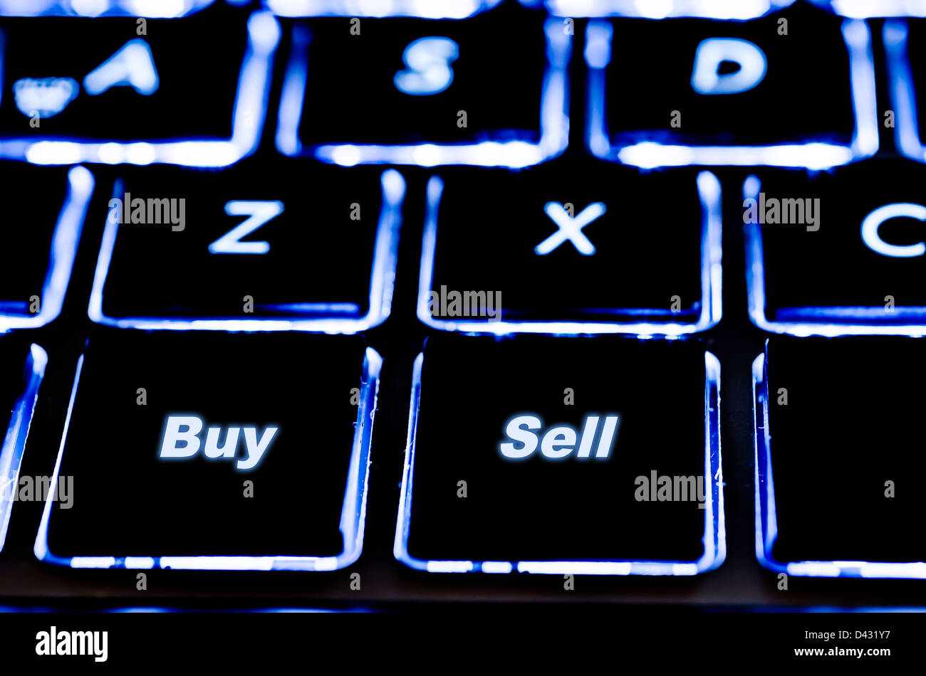Commercio online Foto Stock