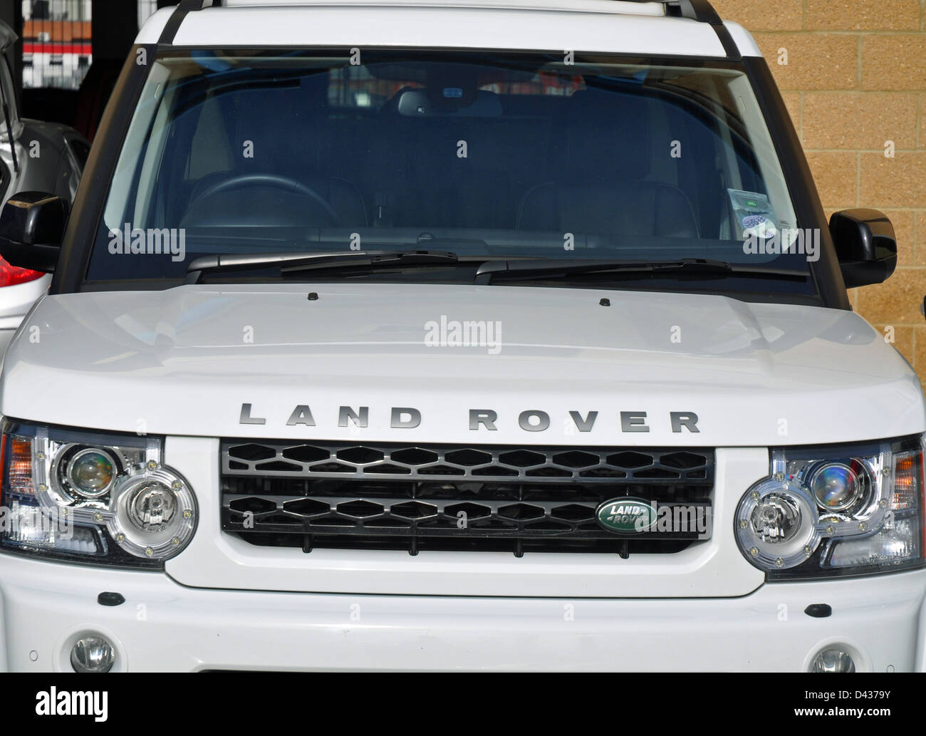 Parte anteriore di un Land Rover Discovery Foto Stock