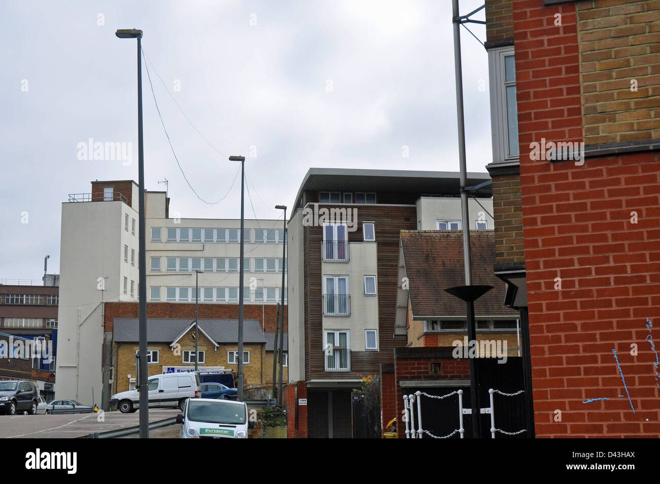 Paesaggio urbano vicino al centro di Maidstone Foto Stock