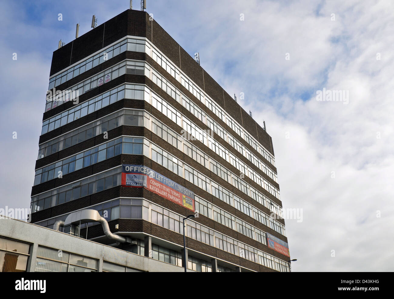 Blocco di uffici in affitto a Maidstone town center Foto Stock