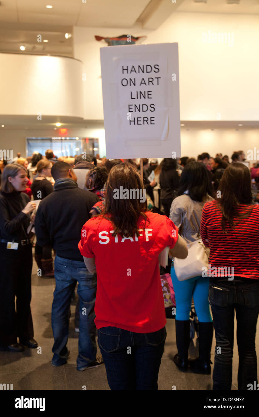 Il Brooklyn Museum Target primo Sabato notte Foto Stock