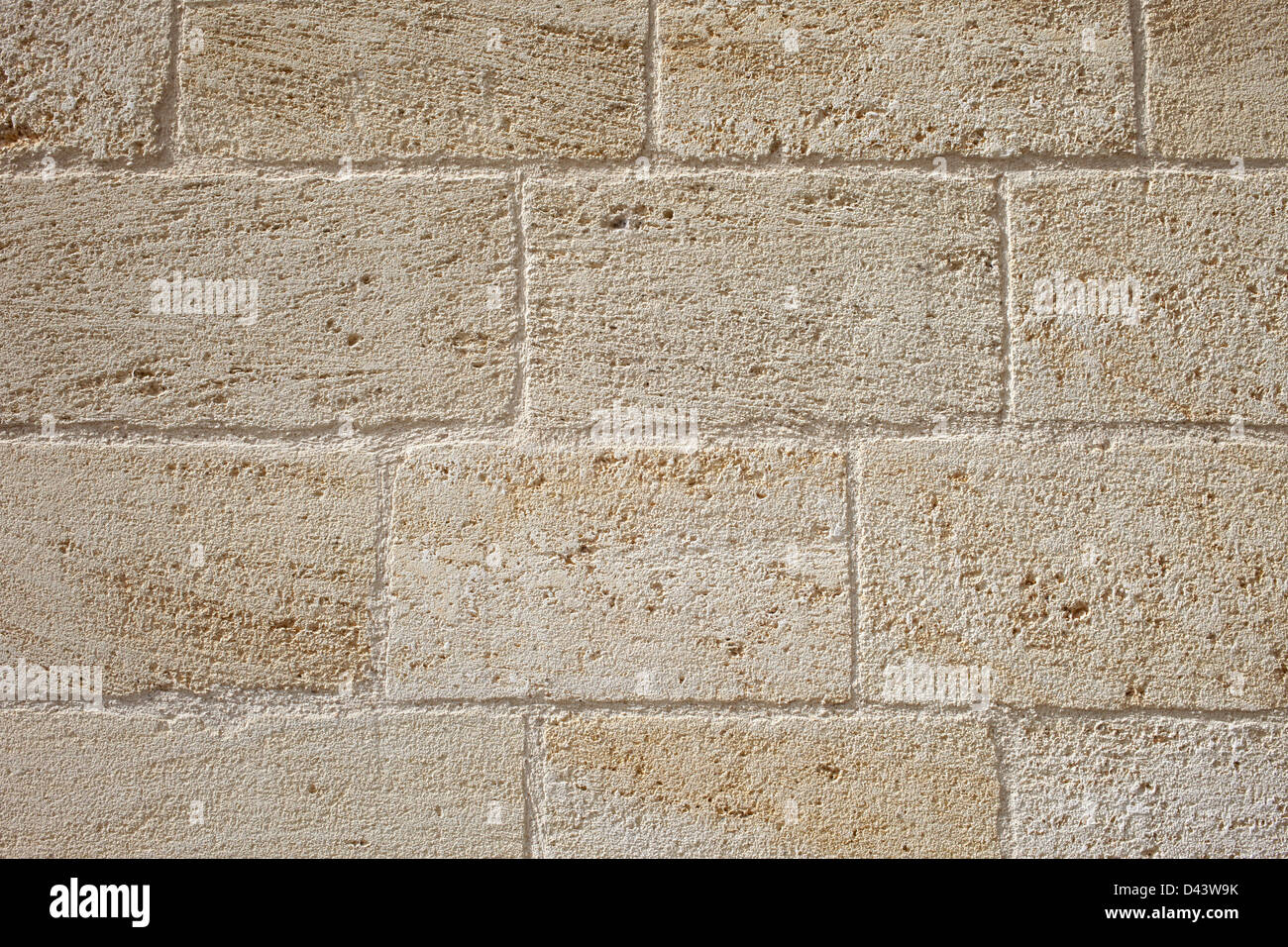 Dettaglio della parete di pietra, Saint-Emilion, Regione di Bordeaux, Gironde, Aquitaine, Francia Foto Stock