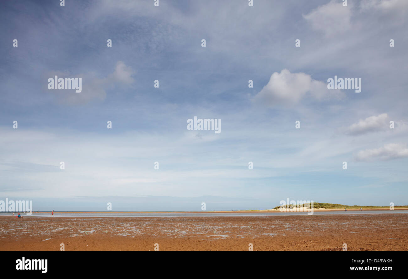 Holkham Bay a nord di Norfolk Foto Stock