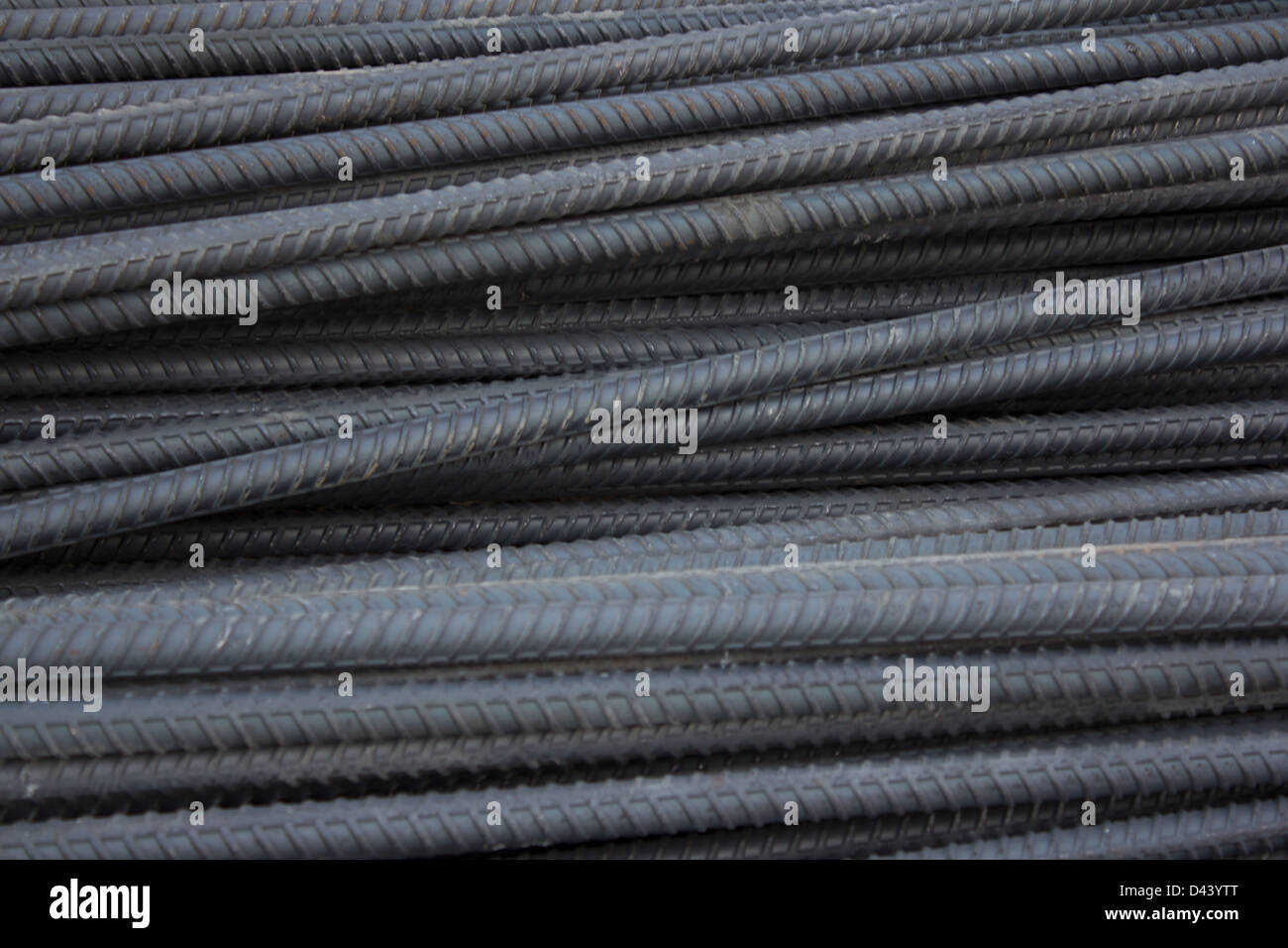 Costruzione di aste in acciaio Foto Stock