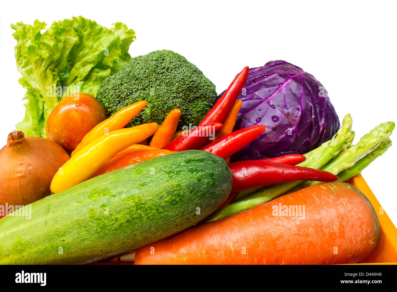 Mix di verdure fresche a colori Foto Stock