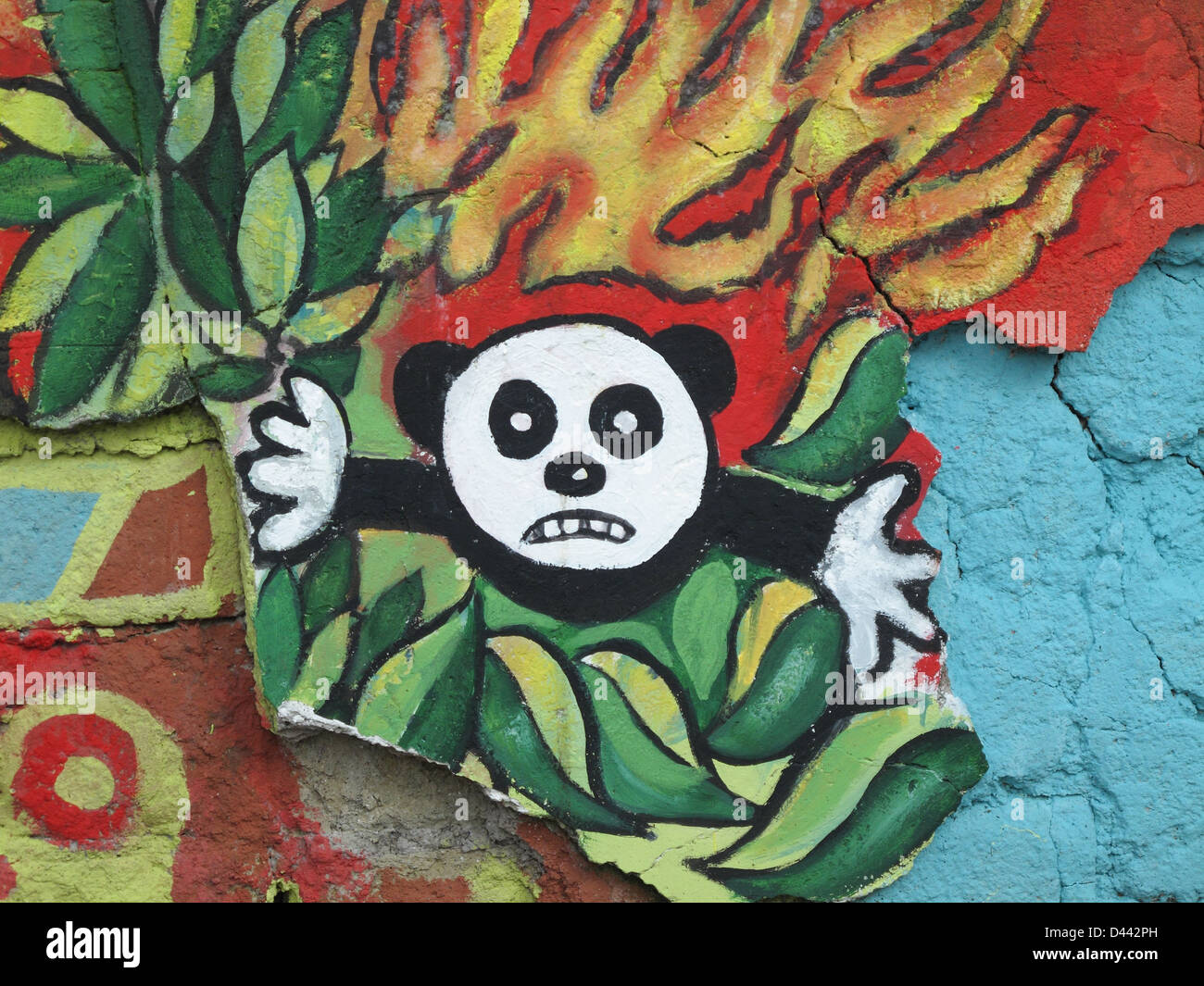 Richiama con il concetto di un muro di Roma Foto Stock