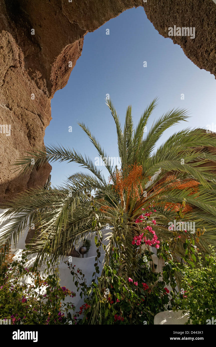 Casa Omar Sharif, LagOmar, architetto Cesar Manrique, piscina, Lanzarote, Isole Canarie, Spagna Foto Stock