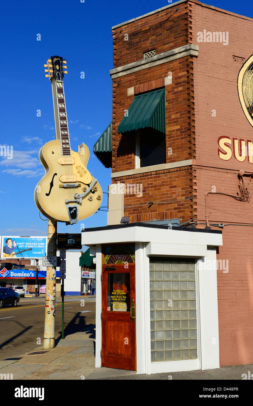 Sun Records Music Studio Elvis Presley Memphis Tennessee TN Foto Stock
