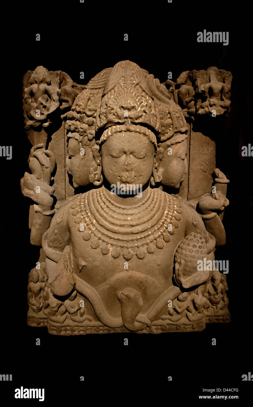 Sadashiva Shiva 10 cent Madhya Pradesh indù in India Foto Stock