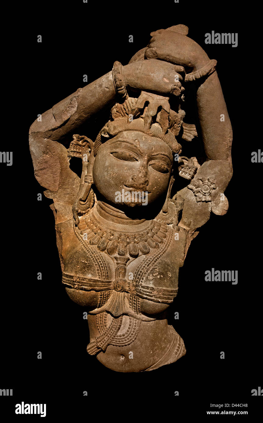 Mahishasuramardini mahishasura mardini Madhya Pradesh periodo Chandela XI sec. indù in India Foto Stock