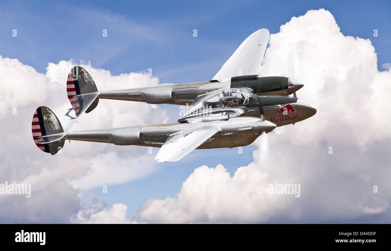 Lockheed P38 Fulmine Foto Stock