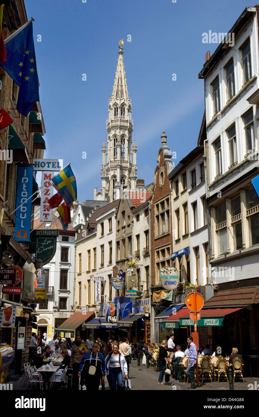 Vista panoramica di Bruxelles, Belgio Foto Stock