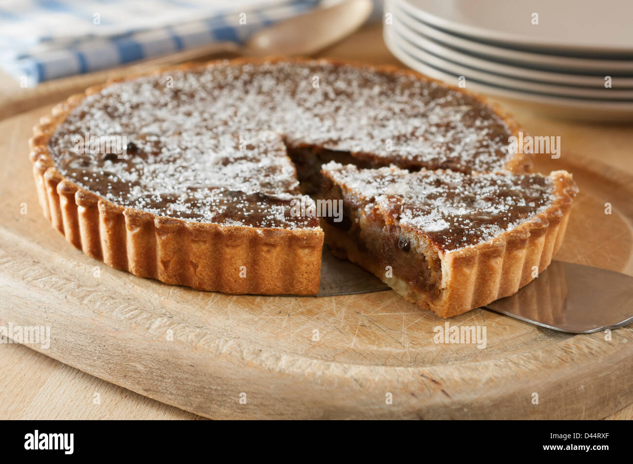 Crostata di frontiera scozzese tradizionale crostata di frutta Foto Stock