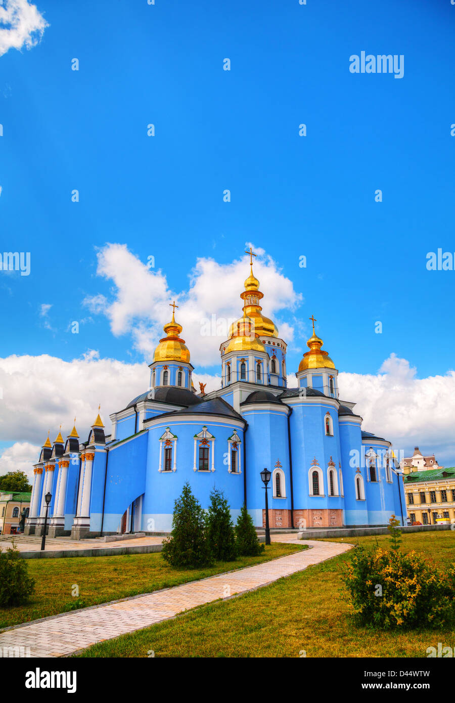 San Michele monastero a Kiev in Ucraina in un giorno di sole Foto Stock
