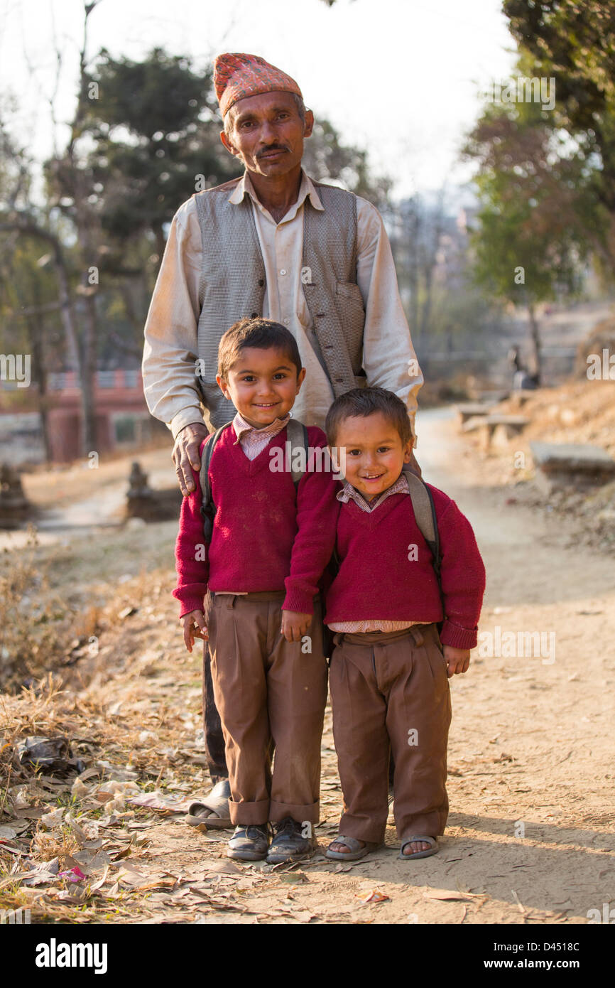 Nepalese, Panauti Village, vicino a Kathmandu, Nepal Foto Stock