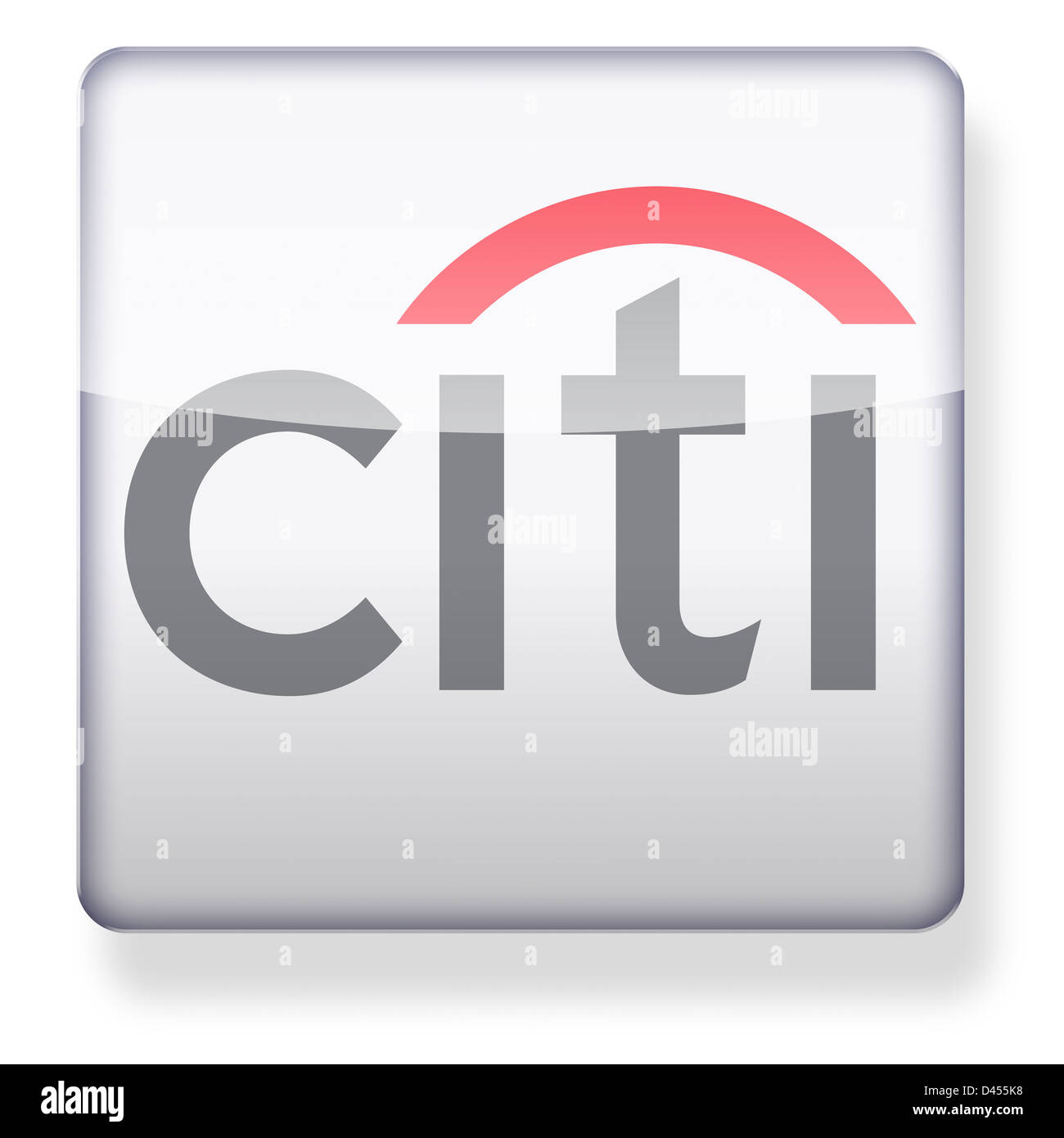 Citigroup logo come l'icona di un'app. Percorso di clipping incluso. Foto Stock