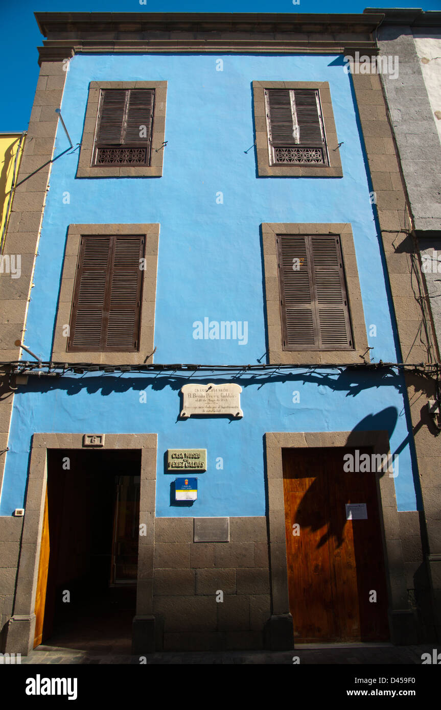 Casa Museo de Perez Galdos casa museo quartiere di Triana Las Palmas de Gran Canaria città Gran Canaria Island Spagna Foto Stock