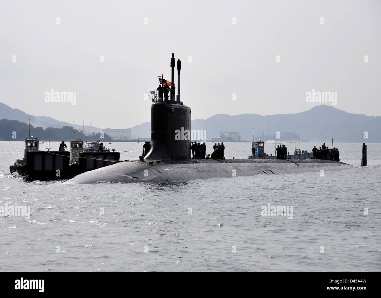 USS North Carolina visiti le attività della flotta Sasebo. Foto Stock