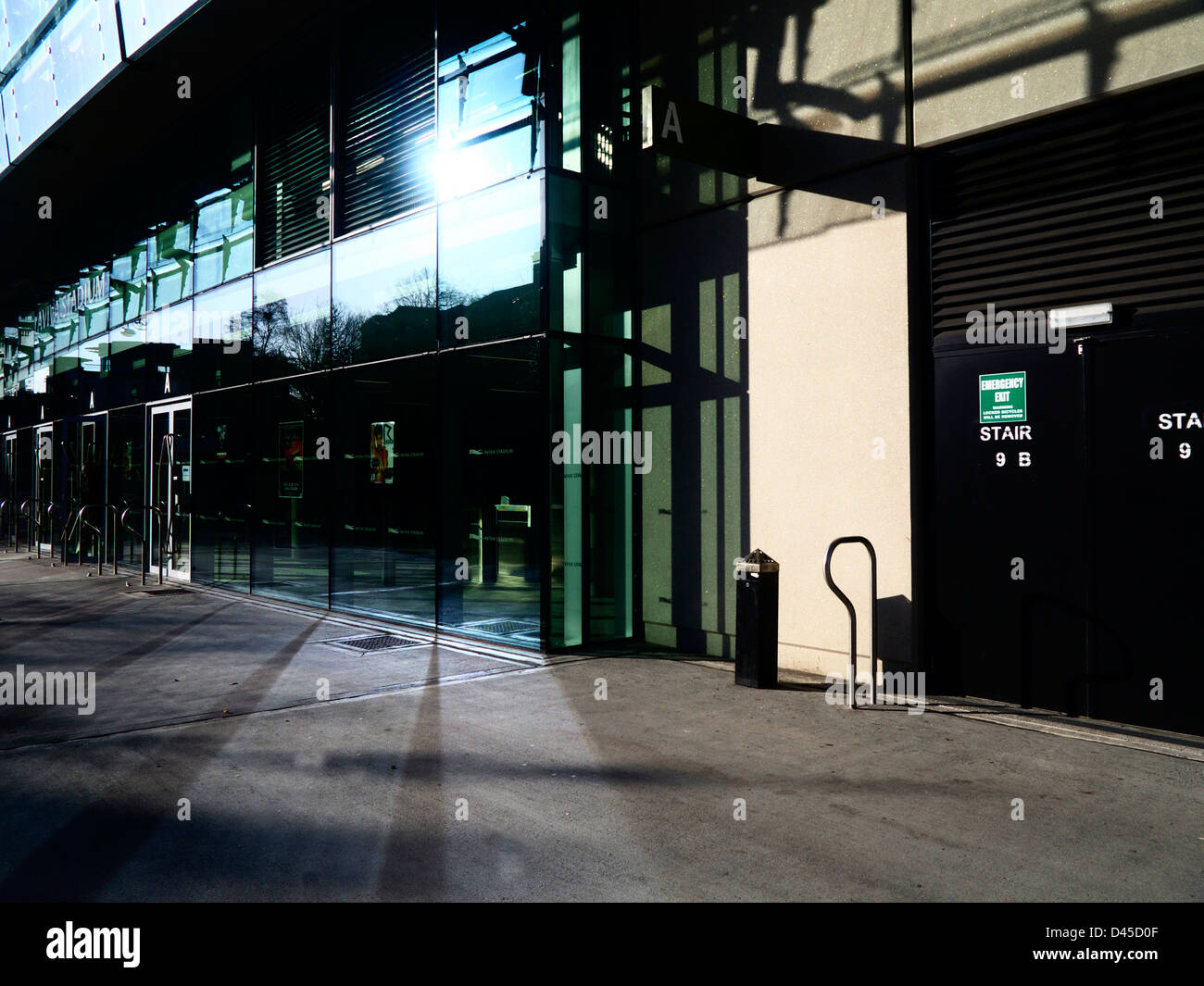 La Aviva Stadium, a Lansdowne Road, Dublino, Irlanda. La casa del calcio irlandese e fai e Irish Rugby e la IRFU entrata. Foto Stock