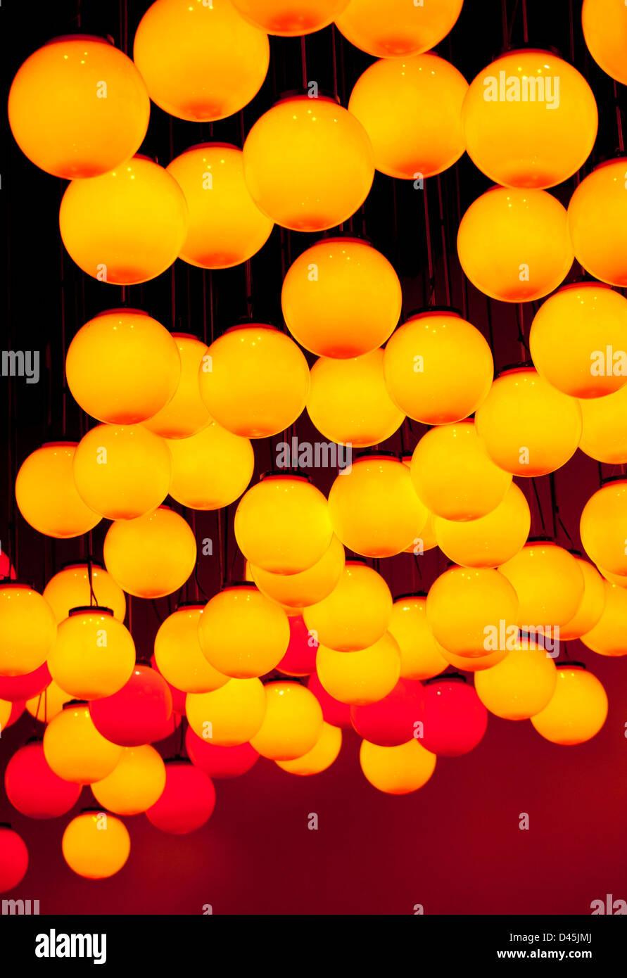 Lampadina luci tettuccio in cinese stagione di vacanze Foto Stock