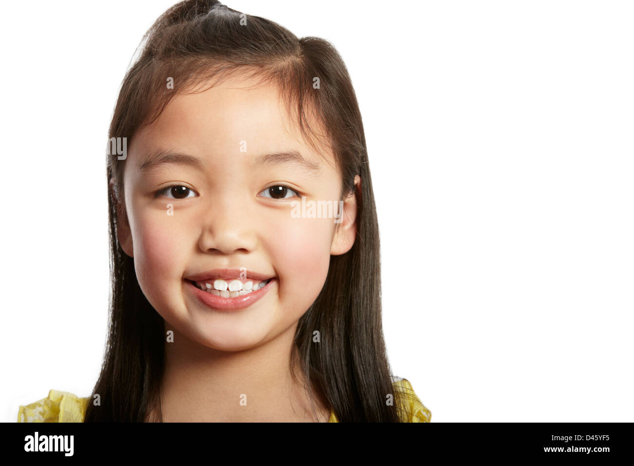 Studio shot della ragazza cinese Foto Stock