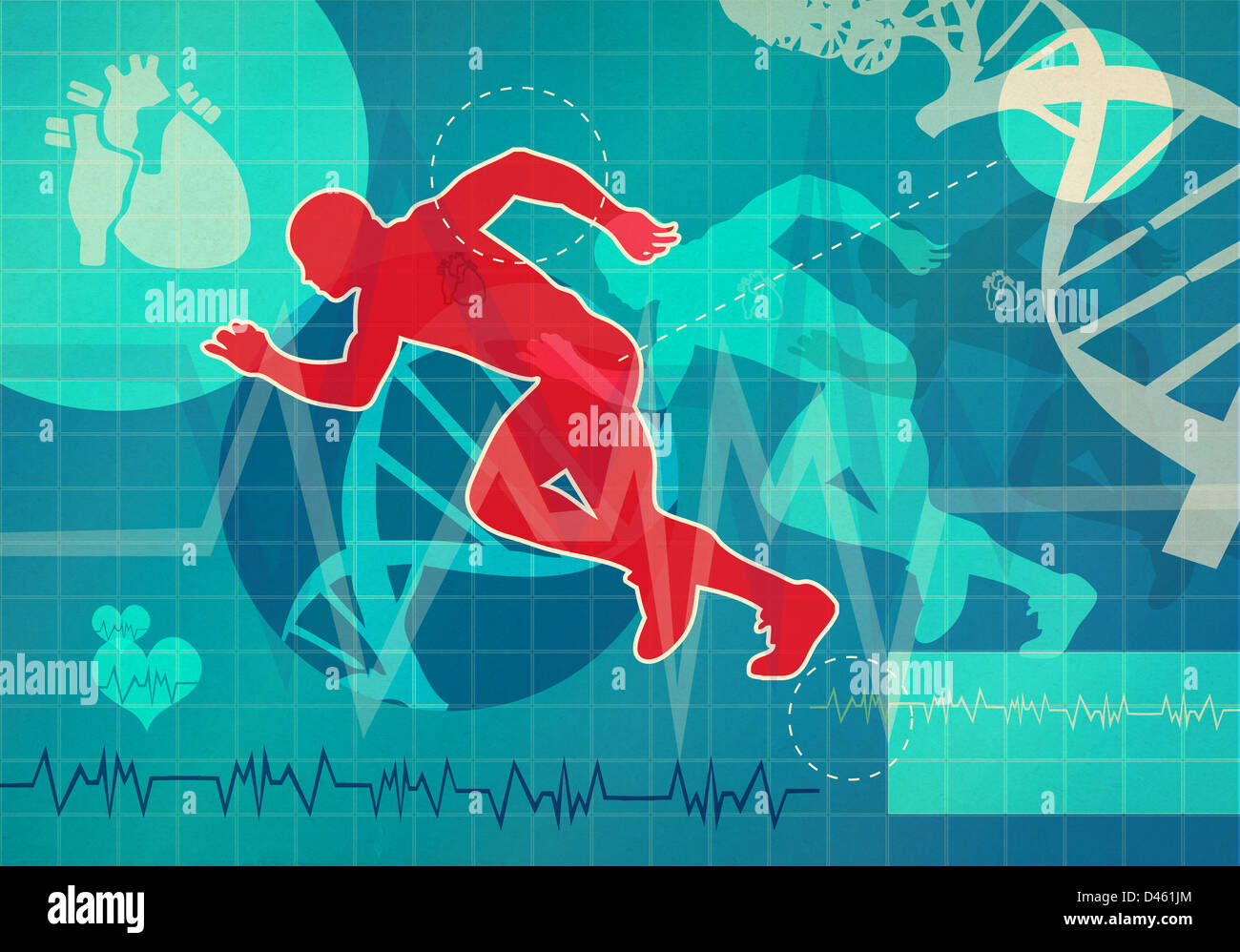 Illustrazione medica Foto Stock