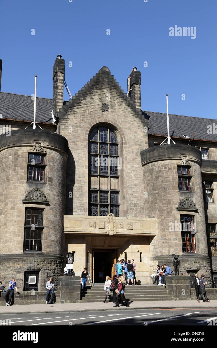 La University of Glasgow Student Union si trova a Kelvin Way, Glasgow, Scozia, Regno Unito Foto Stock