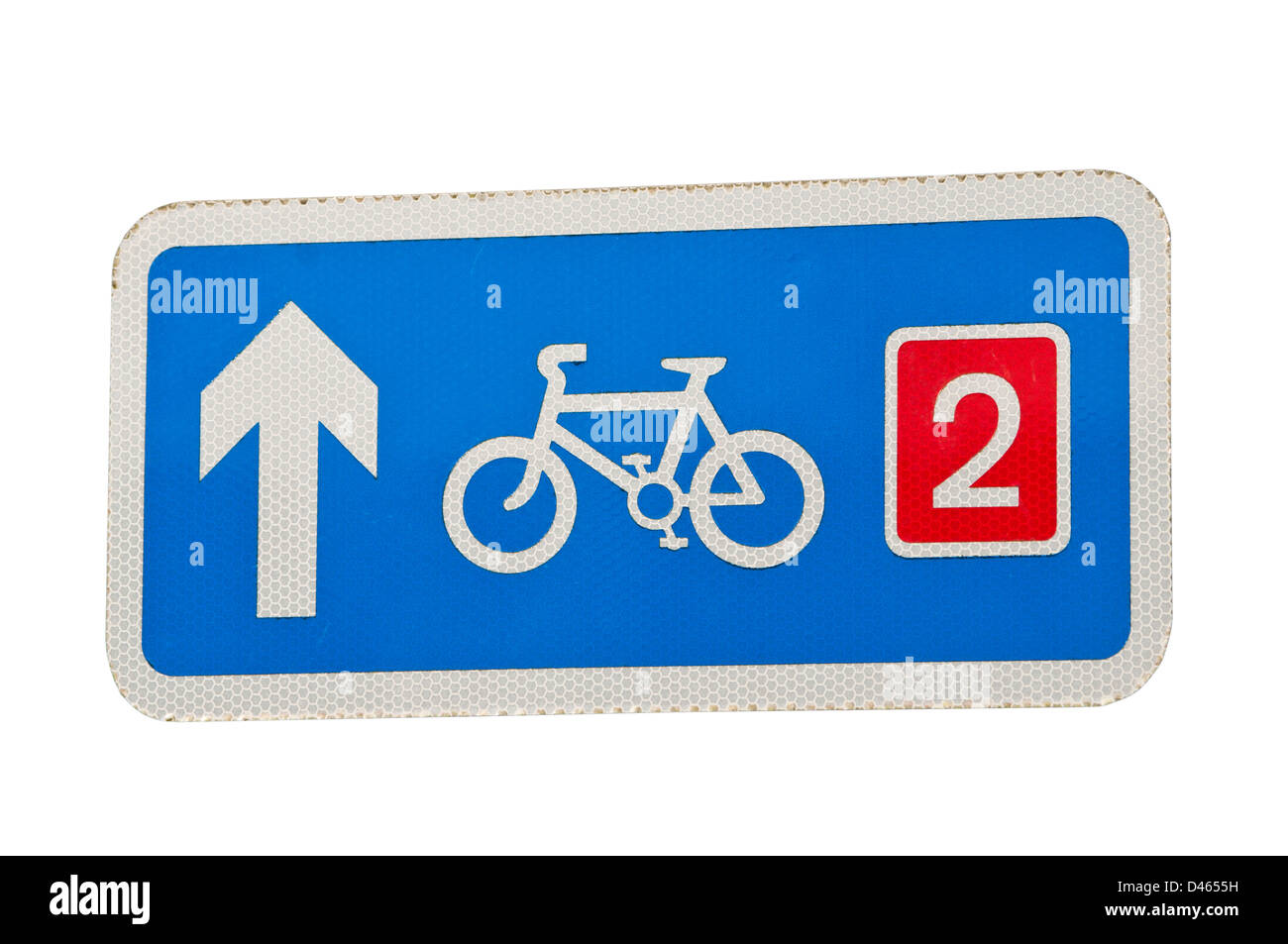 Ciclo del Regno Unito Lane Road Sign Foto Stock