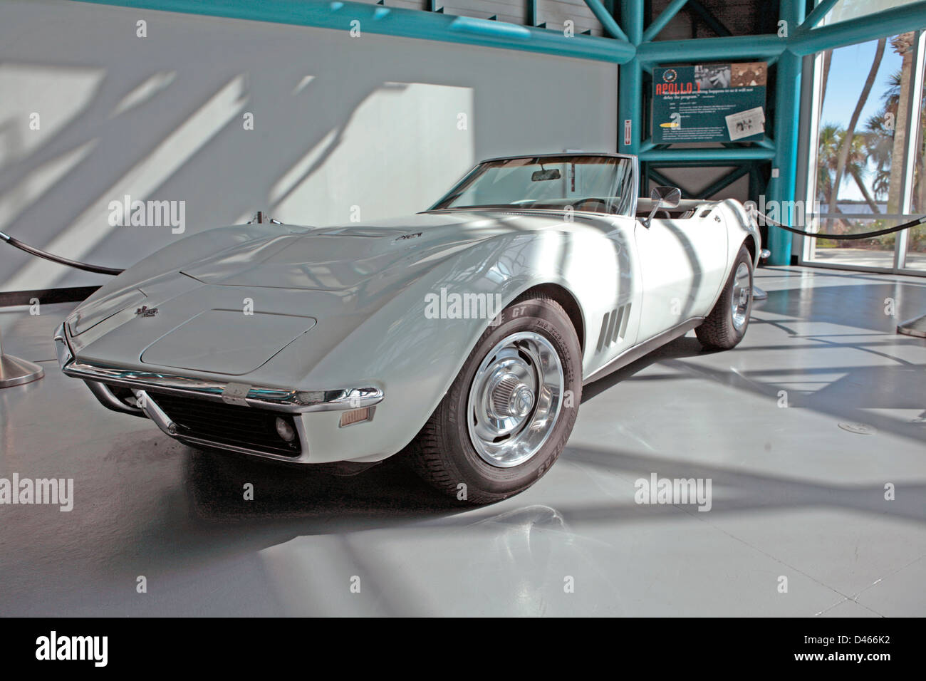 Corvette auto sportiva al Kennedy Space Museum Cape Canaveral Florida Foto Stock