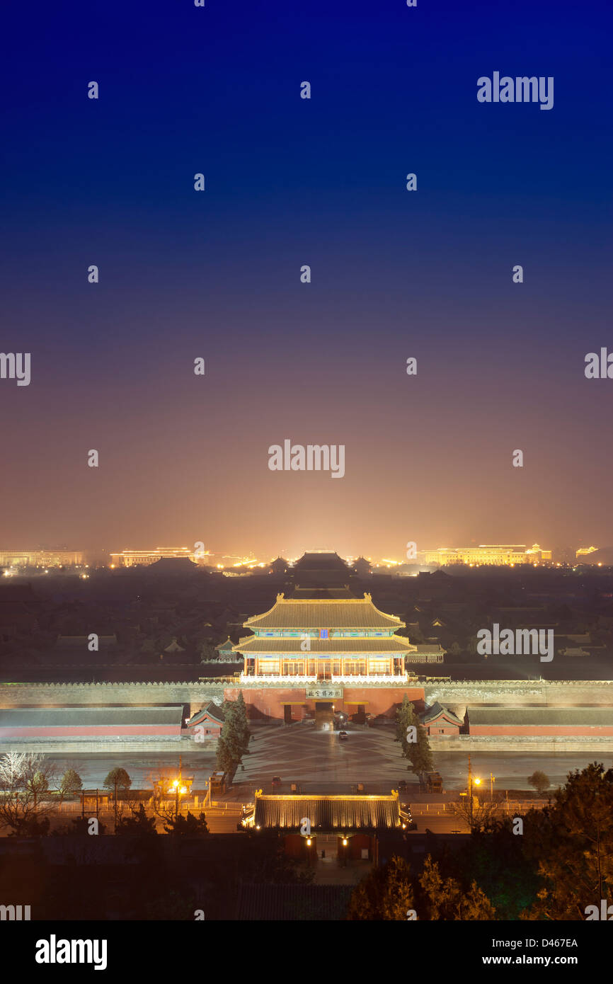 Edificio di porta della città proibita,beijing cina Foto Stock