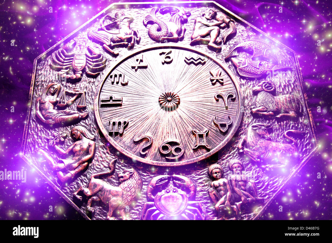 Astrologia e zodiaco Foto Stock