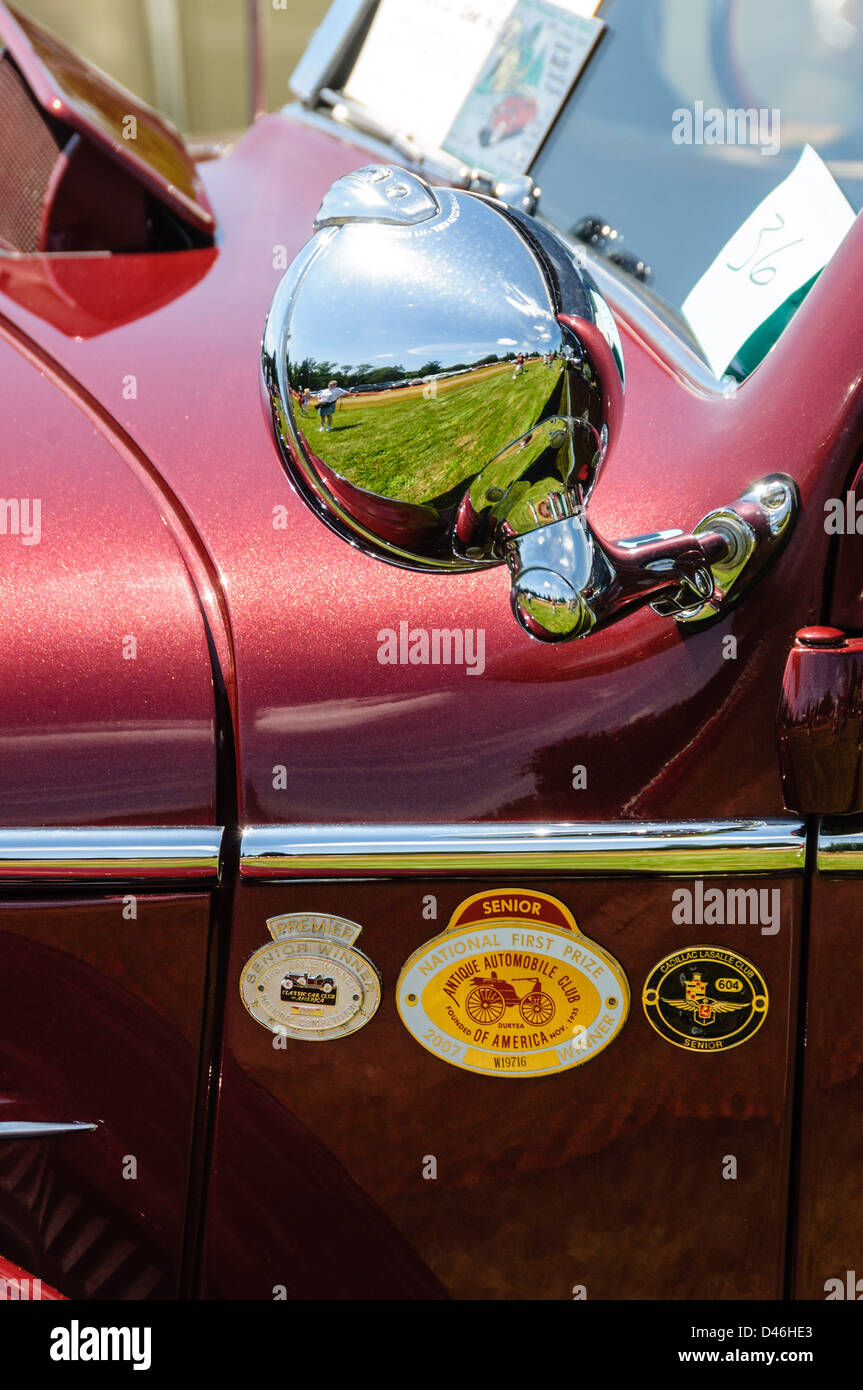 1936 Cadillac Fleetwood, Antique Car Show, Sully Historic Site, Chantilly, Virginia Foto Stock