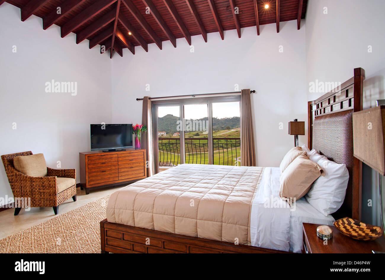 Villa interno, immacolate Bay Resort, Roatan, Honduras Foto Stock